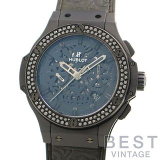 ウブロ(HUBLOT)のウブロ 【HUBLOT】 ビッグバン アエロバン シュガースカル 311.CI.1110.VR.1100.FDK16 メンズ ブラック カーボン/セラミック/チタン 腕時計 時計 BIG BANG AERO BANG SUGAR SKULL LIMITED BLACK CA/CE/TI ダイヤモンドベゼル【中古】 (腕時計(アナログ))