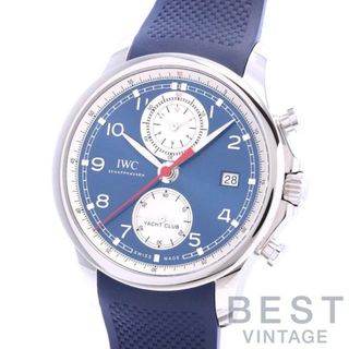 インターナショナルウォッチカンパニー(IWC)のアイダブリューシー 【IWC】 ポルトギーゼヨットクラブクロノグラフ IW390507 メンズ ブルー/シルバー ステンレススティール 腕時計 時計 PORTUGIESER YACHT CLUB CHRONOGRAPH BLUE/SILVER SS 【中古】 (腕時計(アナログ))