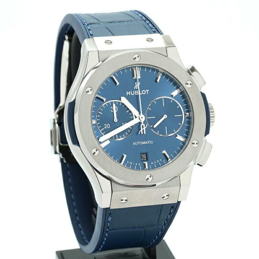 HUBLOT(ウブロ)のウブロ 【HUBLOT 】 クラシックフュージョン クロノグラフ チタニウム ブルー  521.NX.7170.LR メンズ ブルー チタン 腕時計 時計 CLASSIC FUSION CHRONOGRAPH TITANIUM BLUE  BLUE TI 【中古】  メンズの時計(腕時計(アナログ))の商品写真