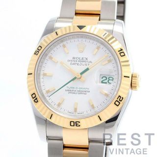 ロレックス(ROLEX)のロレックス 【ROLEX】 オイスターパーペチュアル デイトジャスト ターノグラフ 日本限定 116263 メンズ ホワイト K18イエローゴールド/ステンレススティール 腕時計 時計 OYSTER PERPETUAL DATEJUST TURN-O-GRAPH JAPAN LIMITED WHITE K18YG/SS 【中古】 (腕時計(アナログ))