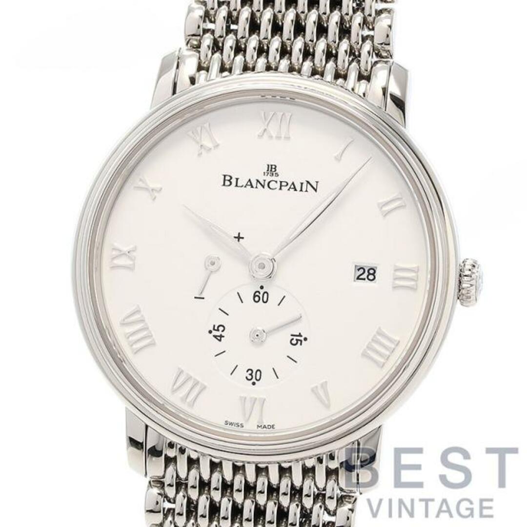 BLANCPAIN(ブランパン)の【OH済】 ブランパン 【BLANCPAIN】 ヴィルレ ウルトラスリム 6606-1127-MMB メンズ ホワイト ステンレススティール 腕時計 時計 VILLERET ULTRAPLATE WHITE SS 【中古】  メンズの時計(腕時計(アナログ))の商品写真