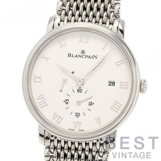 ブランパン(BLANCPAIN)の【OH済】 ブランパン 【BLANCPAIN】 ヴィルレ ウルトラスリム 6606-1127-MMB メンズ ホワイト ステンレススティール 腕時計 時計 VILLERET ULTRAPLATE WHITE SS 【中古】 (腕時計(アナログ))