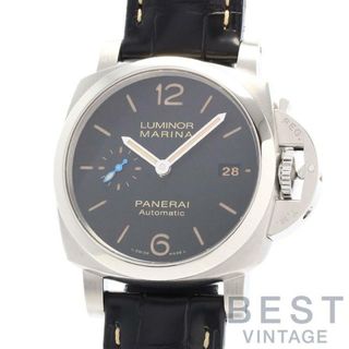 オフィチーネパネライ(OFFICINE PANERAI)の【OH済】 オフィチーネパネライ 【OFFICINE PANERAI】 ルミノール マリーナ 1950 3デイズ アッチャイオ PAM01392 メンズ ブラック ステンレススティール 腕時計 時計 LUMINOR MARINA 1950 3DAYS ACCIAIO BLACK SS OP【中古】 (腕時計(アナログ))