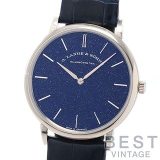 ランゲアンドゾーネ(A. Lange & Söhne（A. Lange & Sohne）)のA.ランゲ＆ゾーネ 【A.LANGE & SOHNE】 サクソニア フラッハ LSLS2053AX(205.086) メンズ コッパーブルー/紫金石 K18ホワイトゴールド 腕時計 時計 SAXONIA FLACH COPPER BLUE / GOLD STONE K18WG  ランゲアンドゾーネ ランゲゾーネ ブルーゴールドストーン【中古】 (腕時計(アナログ))