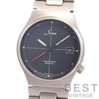 シン(SINN)の【OH済】 ジン 【SINN】 モデル244 244.TI.F メンズ ブラック チタン 腕時計 時計 MODEL 244 BLACK TI 【中古】 (腕時計(アナログ))