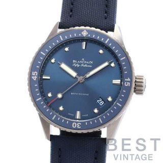 ブランパン(BLANCPAIN)のブランパン 【BLANCPAIN】 フィフティ ファゾムス バチスカーフ 5000-0240-O52A メンズ ブルー セラミック 腕時計 時計 FIFTY FATHOMS BATHYSCAPHE BLUE CE 【中古】 (腕時計(アナログ))