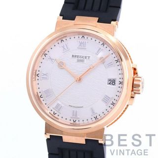 ブレゲ(Breguet)の【OH済】 ブレゲ 【BREGUET】 マリーン 5517 5517BR/12/9ZU メンズ シルバー K18ローズゴールド 腕時計 時計 MARINE 5517 SILVER K18RG K18PG K18ピンクゴールド【中古】 (腕時計(アナログ))