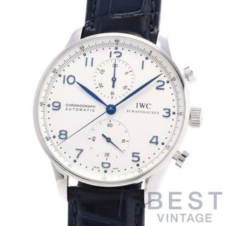 インターナショナルウォッチカンパニー(IWC)の【OH済】 アイダブリューシー 【IWC】 ポルトギーゼクロノグラフ IW371417 メンズ シルバー ステンレススティール 腕時計 時計 PORTUGIESER CHRONOGRAPH SILVER SS インターナショナルウォッチカンパニー【中古】 (腕時計(アナログ))