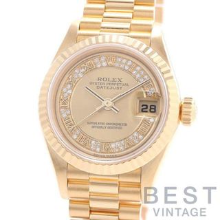 ロレックス(ROLEX)の【OH済】 ロレックス 【ROLEX】 オイスターパーペチュアル デイトジャスト 79178MR レディース シャンパンゴールド K18イエローゴールド 腕時計 時計 OYSTER PERPETUAL DATEJUST CHAMPAGNE GOLD K18YG 【中古】 (腕時計)