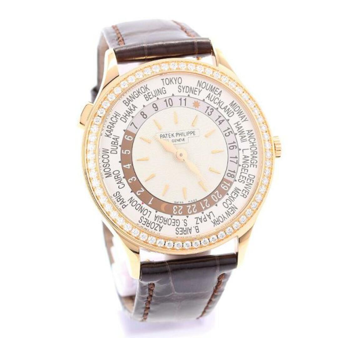 PATEK PHILIPPE(パテックフィリップ)の【OH済】 パテックフィリップ 【PATEK PHILIPPE】 コンプリケーション ワールドタイム 7130R-013 レディース シルバー K18ローズゴールド 腕時計 時計 COMPLICATIONS WORLD TIME SILVER K18RG PP Dベゼル【中古】  レディースのファッション小物(腕時計)の商品写真