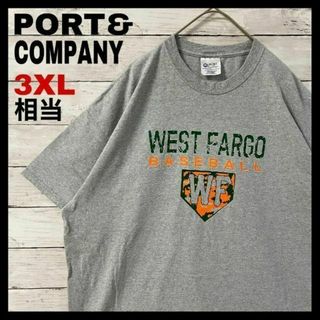 i25 US古着　PORT&COMPANY　半袖Tシャツ　WF　野球ゲーム(Tシャツ/カットソー(半袖/袖なし))