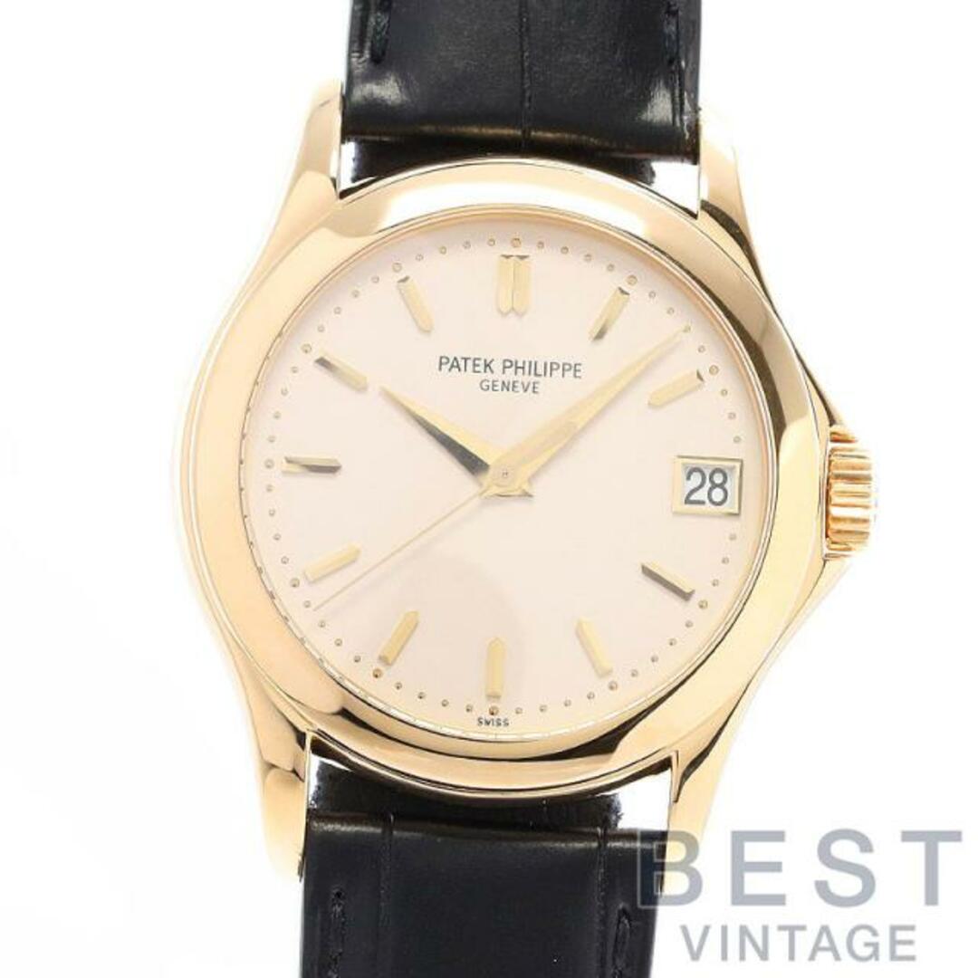 PATEK PHILIPPE(パテックフィリップ)の【OH済】 パテックフィリップ 【PATEK PHILIPPE】 カラトラバ 5107J-001 メンズ シルバー K18イエローゴールド 腕時計 時計 CALATRAVA SILVER K18YG PP【中古】  メンズの時計(腕時計(アナログ))の商品写真