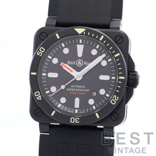 ベルアンドロス(Bell & Ross)のベル&ロス 【BELL & ROSS】 BR03-92 ダイバー BR0392-D-BL-CE/SRB メンズ ブラック セラミック 腕時計 時計 BR03-92 DIVER BLACK CE ベルロス ベルアンドロス【中古】 (腕時計(アナログ))