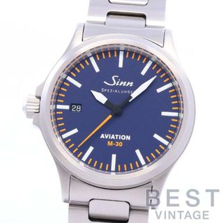 シン(SINN)のジン 【SINN】 556 アヴィエーション モノマガジン創刊30周年記念 556.IM-30 メンズ ブルー ステンレススティール 腕時計 時計 556.AVIATION MONO-MAGAZINE 130TH ANNIVERSARY LIMITED BLUE SS 【中古】 (腕時計(アナログ))