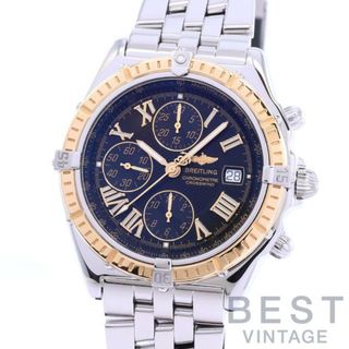 ブライトリング(BREITLING)の【OH済】 ブライトリング 【BREITLING】 クロスウィンド D1335512/B512/350A (D149B12PA) メンズ ブラック K18イエローゴールド/ステンレススティール 腕時計 時計 CROSSWIND BLACK K18YG/SS コンビ【中古】 (腕時計(アナログ))