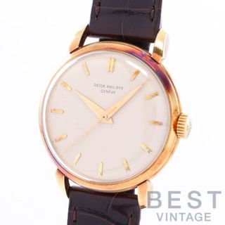 パテックフィリップ(PATEK PHILIPPE)の【OH済】 パテックフィリップ 【PATEK PHILIPPE】 カラトラバ 2482 メンズ シルバー K18イエローゴールド 腕時計 時計 CALATRAVA SILVER K18YG PP【中古】 (腕時計(アナログ))