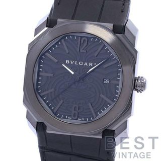 ブルガリ(BVLGARI)の【OH済】 ブルガリ 【BVLGARI】 オクト オールブラックス BG041BSBLD/AB メンズ ブラック ステンレススティール(ブラックPVD) 腕時計 時計 OCTO ALL BLACKS BLACK SS/PVD 【中古】 (腕時計(アナログ))