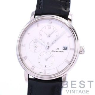 ブランパン(BLANCPAIN)の【OH済】 ブランパン 【BLANCPAIN】 ヴィルレ ダブルタイムゾーン 6260-1542-55(N062600015042A055A) メンズ シルバー K18ホワイトゴールド 腕時計 時計 VILLERET DOUBLE TIME-ZONE SILVER K18WG 【中古】 (腕時計(アナログ))