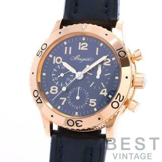 ブレゲ(Breguet)の【OH済】 ブレゲ 【BREGUET】 アエロナバル タイプ20 3800BR/Y2/3W6 メンズ ブルー K18ピンクゴールド 腕時計 時計 AERONAVALE TYPE XX BLUE K18PG 【中古】 (腕時計(アナログ))