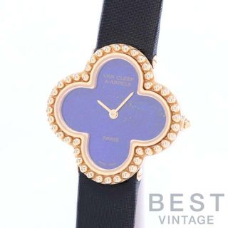 【OH済】 ヴァンクリーフ＆アーペル 【VAN CLEEF & ARPELS】 ヴィンテージ　アルハンブラ 122974 レディース ラピスラズリ K18イエローゴールド 腕時計 時計 VINTAGE ALHAMBRA LAPIS LAZULI K18YG ヴァンクリ【中古】 (腕時計)