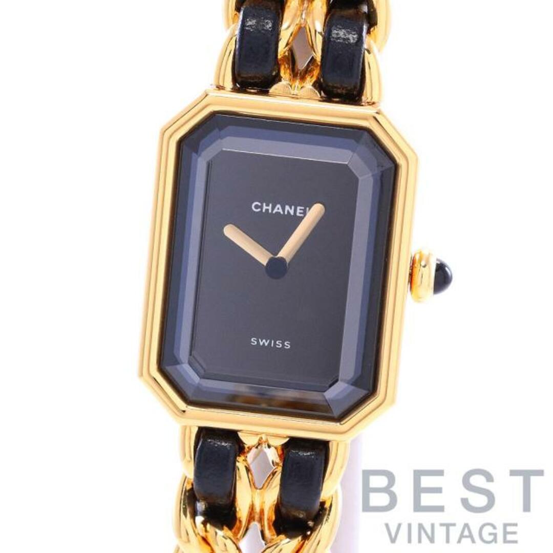 CHANEL(シャネル)のシャネル 【CHANEL】 プルミエール Sサイズ H0001 レディース ブラック ステンレススティール(イエローゴールドメッキ) 腕時計 時計 PREMIERE SMALL SIZE BLACK GF 【中古】  レディースのファッション小物(腕時計)の商品写真