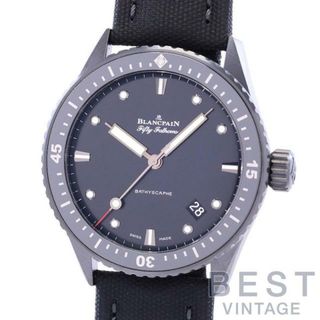 ブランパン(BLANCPAIN)の【OH済】 ブランパン 【BLANCPAIN】 ブランパン フィフティファゾムス バチスカーフ 5000-0130-B52A (N050000001030NB52A) メンズ ブラック セラミック 腕時計 時計 FIFTY FATHOMS BATHYSCAPHE BLACK CE 【中古】 (腕時計(アナログ))