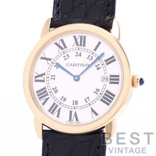 カルティエ(Cartier)のカルティエ 【CARTIER】 ロンド ソロ ドゥ カルティエ 36MM W6700455 メンズ シルバー K18イエローゴールド/ステンレススティール 腕時計 時計 RONDE SOLO DE CARTIER 36MM SILVER K18YG/SS 【中古】 (腕時計(アナログ))