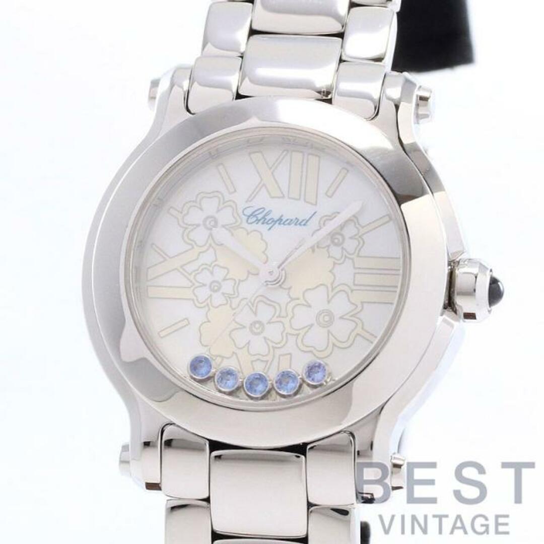 Chopard(ショパール)のショパール 【CHOPARD】 ハッピースポーツ マーク2 278509-3022 レディース ホワイトマザーオブパール ステンレススティール 腕時計 時計 HAPPY SPORTS MARK II WHITE MOP SS 5Pサファイア【中古】  レディースのファッション小物(腕時計)の商品写真