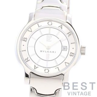 ブルガリ(BVLGARI)の【OH済】 ブルガリ 【BVLGARI】 ソロテンポ ST29WSSD(ST29S) レディース ホワイト ステンレススティール 腕時計 時計 SOLO TEMPO WHITE SS 【中古】 (腕時計)