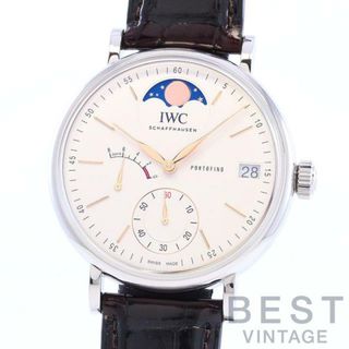 インターナショナルウォッチカンパニー(IWC)のアイダブリューシー 【IWC】 ポートフィノハンドワインドムーンフェイズ IW516401 メンズ シルバー ステンレススティール 腕時計 時計 PORTOFINO HAND WOUND MOON PHASE SILVER SS 【中古】 (腕時計(アナログ))