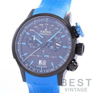 エドックス(EDOX)のエドックス 【EDOX】 クロノラリー リミテッドエディション ザウバーF1チーム 38001-TINN1-NIBU1 メンズ ブラックカーボン/ブルー チタン(ブラックPVD) 腕時計 時計 CHRONORALLY 1 CHRONOGRAPH SAUBER F1 TEAM BLACK CARBON/BLUE TI(PVD) 【中古】 (腕時計(アナログ))