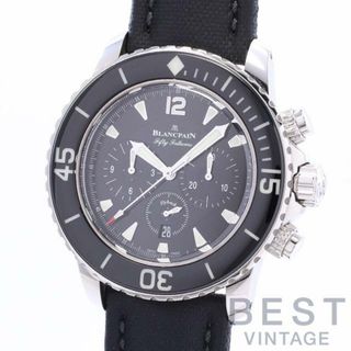 ブランパン(BLANCPAIN)のブランパン 【BLANCPAIN】 フィフティ ファゾムス フライバック クロノグラフ 5085F-1130-52A メンズ ブラック ステンレススティール 腕時計 時計 FIFTY FATHOMS FLYBACK CHRONOGRAPH BLACK SS 【中古】 (腕時計(アナログ))