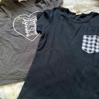 アルジー(ALGY)のグレー、ブラックTシャツ2枚セット(Tシャツ/カットソー)