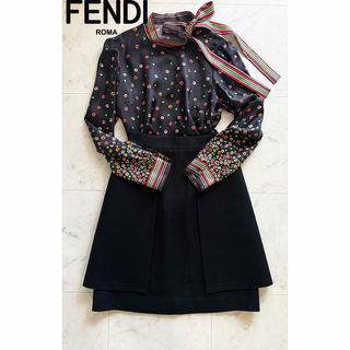 フェンディ(FENDI)のFENDI フェルト コレクション スカート (ひざ丈スカート)