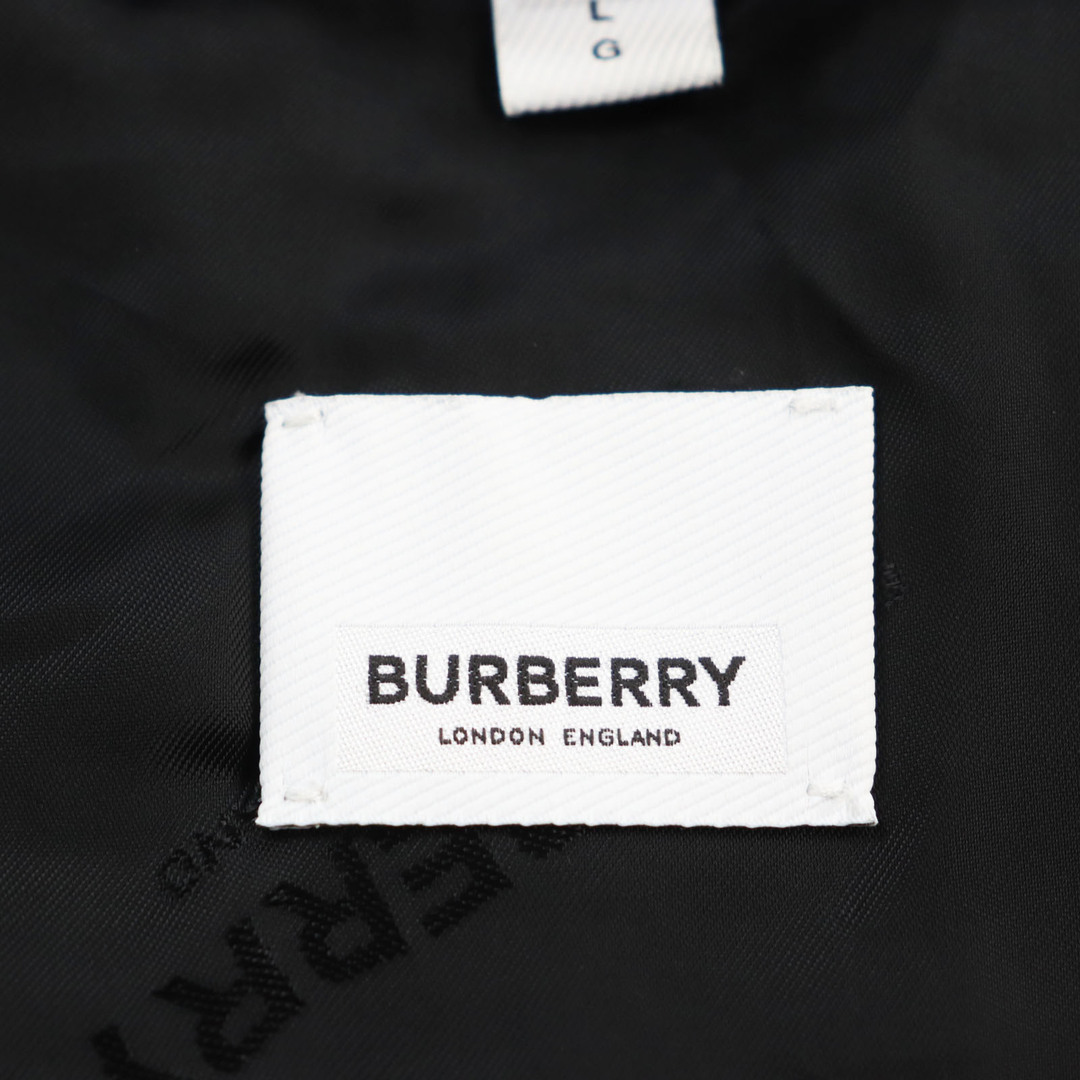 BURBERRY(バーバリー)の美品●BURBERRY バーバリー 4565615 中綿入り ラバーロゴパッチ付き チェック柄 キルティングジャケット ブルゾン レッド系 ブラック L 伊製 正規品 メンズ メンズのジャケット/アウター(ブルゾン)の商品写真