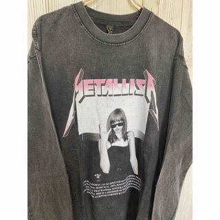 METALLICA メタリカ BLACKPINKリサ バンドロック ラップ L(Tシャツ(長袖/七分))