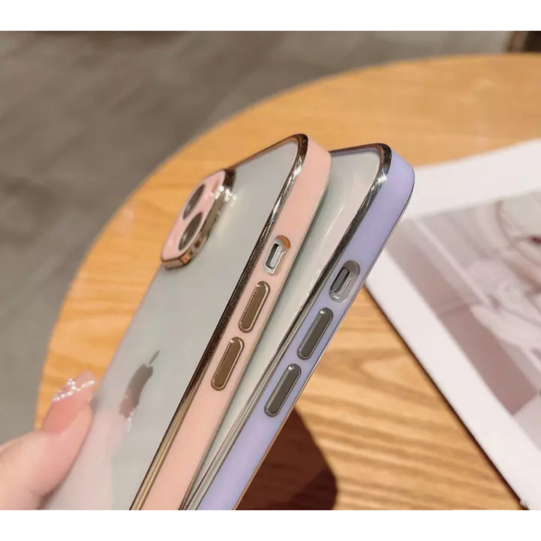 iPhone11promaxケース カバー 透明 クリア シンプル ブルーグレー スマホ/家電/カメラのスマホアクセサリー(iPhoneケース)の商品写真