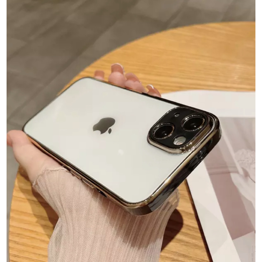 iPhone11promaxケース カバー 透明 クリア シンプル ブルーグレー スマホ/家電/カメラのスマホアクセサリー(iPhoneケース)の商品写真