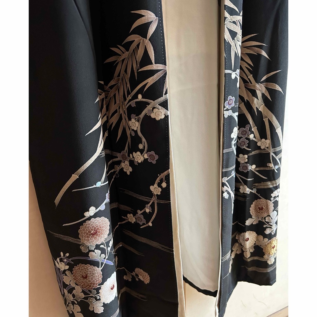 留袖　着物　正装　黒　レトロ　ヴィンテージ  レディースの水着/浴衣(着物)の商品写真