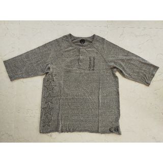 Chrome Hearts - クロムハーツ　サイドスター　七分袖ラグランTシャツ　ヘンリーネック　グレー