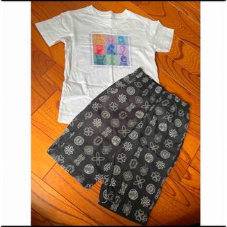 キメツノヤイバ(鬼滅の刃)の鬼滅の刃　UT   柱9人　鍔柄　上下セット(Tシャツ/カットソー)