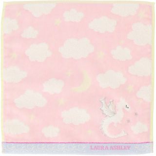 【色: ピンク】[Laura Ashley] ハンカチレディース タオルハンカチ(その他)