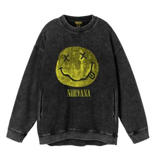 NIRVANA　ニルヴァーナ　ヴィンテージ加工 スウェット トレーナー 長袖 L(スウェット)