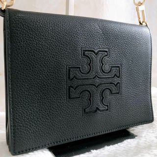 トリーバーチ(Tory Burch)の【ケアカード&保存袋付✨】美品　トリーバーチ　ショルダーバッグ　レザー　黒(ショルダーバッグ)