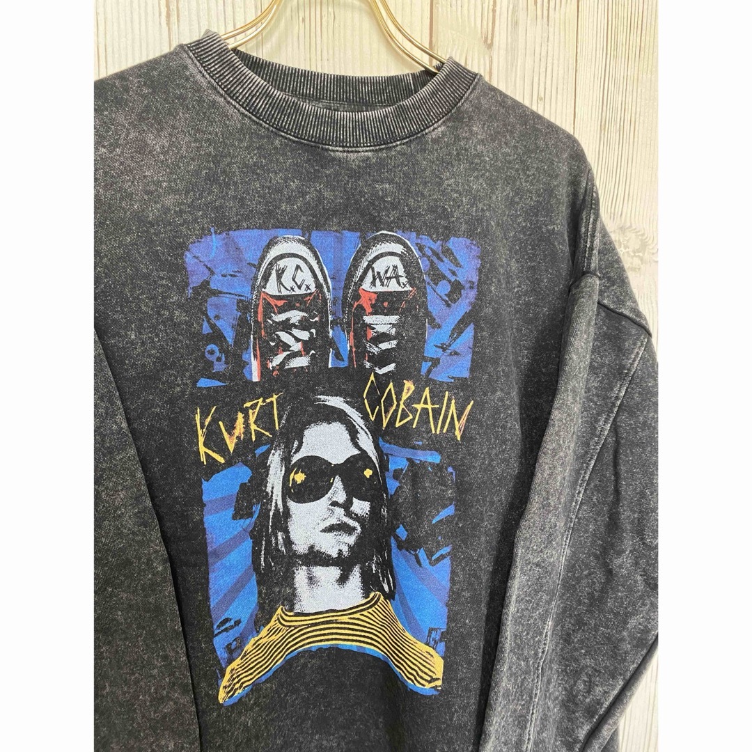 NIRVANA　ニルヴァーナ　ヴィンテージ加工 スウェット トレーナー 長袖 L メンズのトップス(スウェット)の商品写真