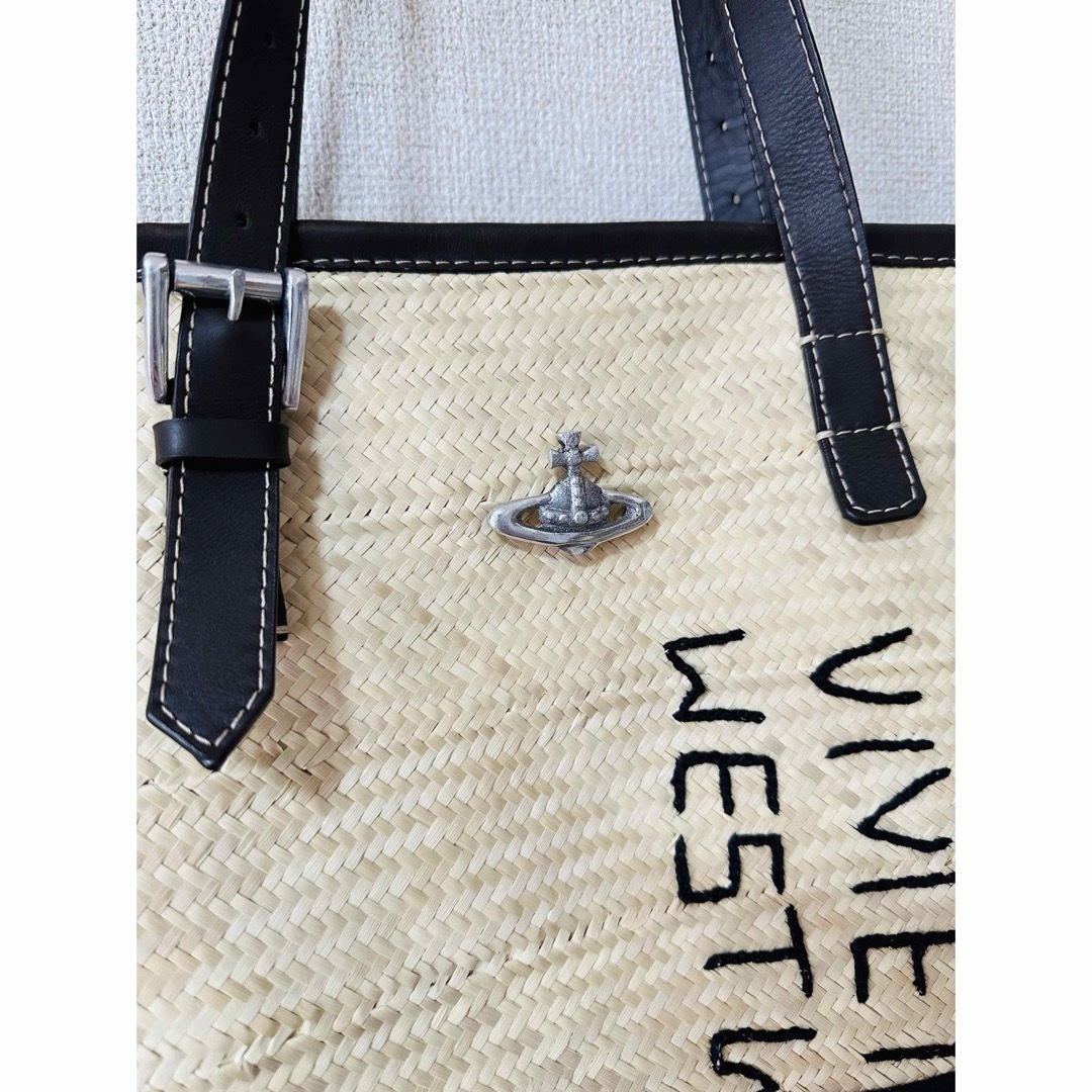 Vivienne Westwood(ヴィヴィアンウエストウッド)の美品レア特大VivienneWestwoodオーブ/カゴバッグ レディースのバッグ(トートバッグ)の商品写真