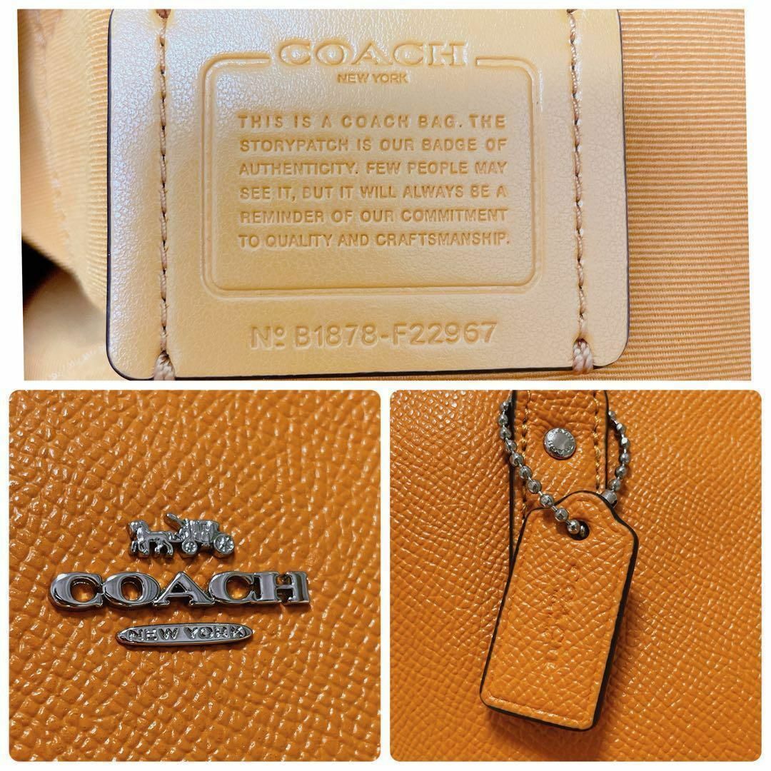 COACH(コーチ)の【美品✨】コーチ　ミニ シティ ジップ トップ トートバッグ スモール  レザー レディースのバッグ(トートバッグ)の商品写真