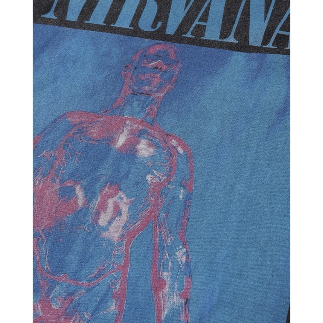 NIRVANA　ニルヴァーナ　ヴィンテージ加工　半袖Tシャツ　ブラック L メンズのトップス(Tシャツ/カットソー(半袖/袖なし))の商品写真