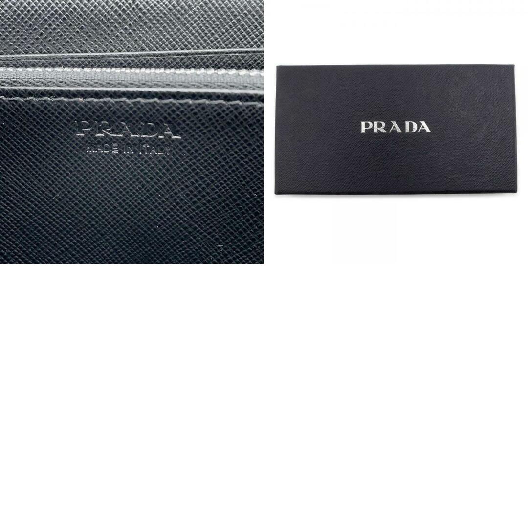 PRADA(プラダ)のプラダ 長財布 サフィアーノ レザー 2ML317 PRADA 財布 ラウンドファスナー 黒 メンズのファッション小物(長財布)の商品写真