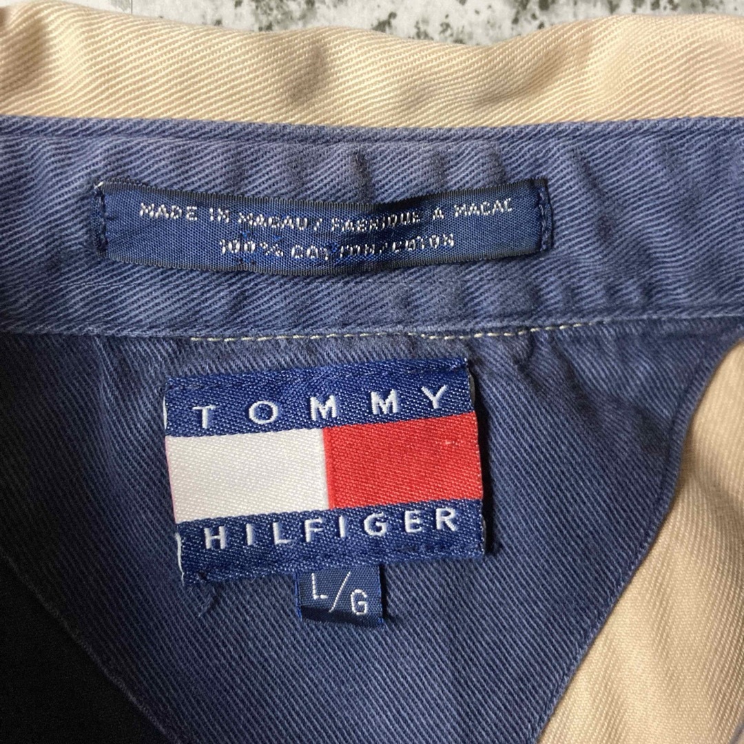 TOMMY HILFIGER(トミーヒルフィガー)の【90sオールド】トミーヒルフィガー クレイジーパターン　プルオーバーシャツ メンズのトップス(シャツ)の商品写真